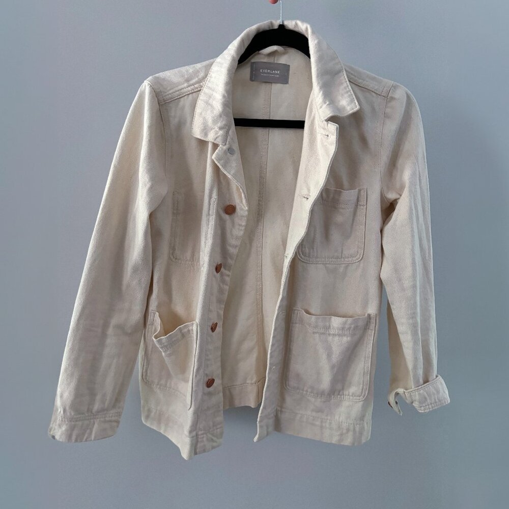 Everlane The Denim Core Jacket – Bone XS